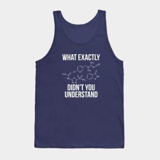 Chemistry T-Shirt Funny Science Student Chemist Humor Tank Top